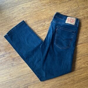 Levi's Men's Dark Blue Straight Jeans